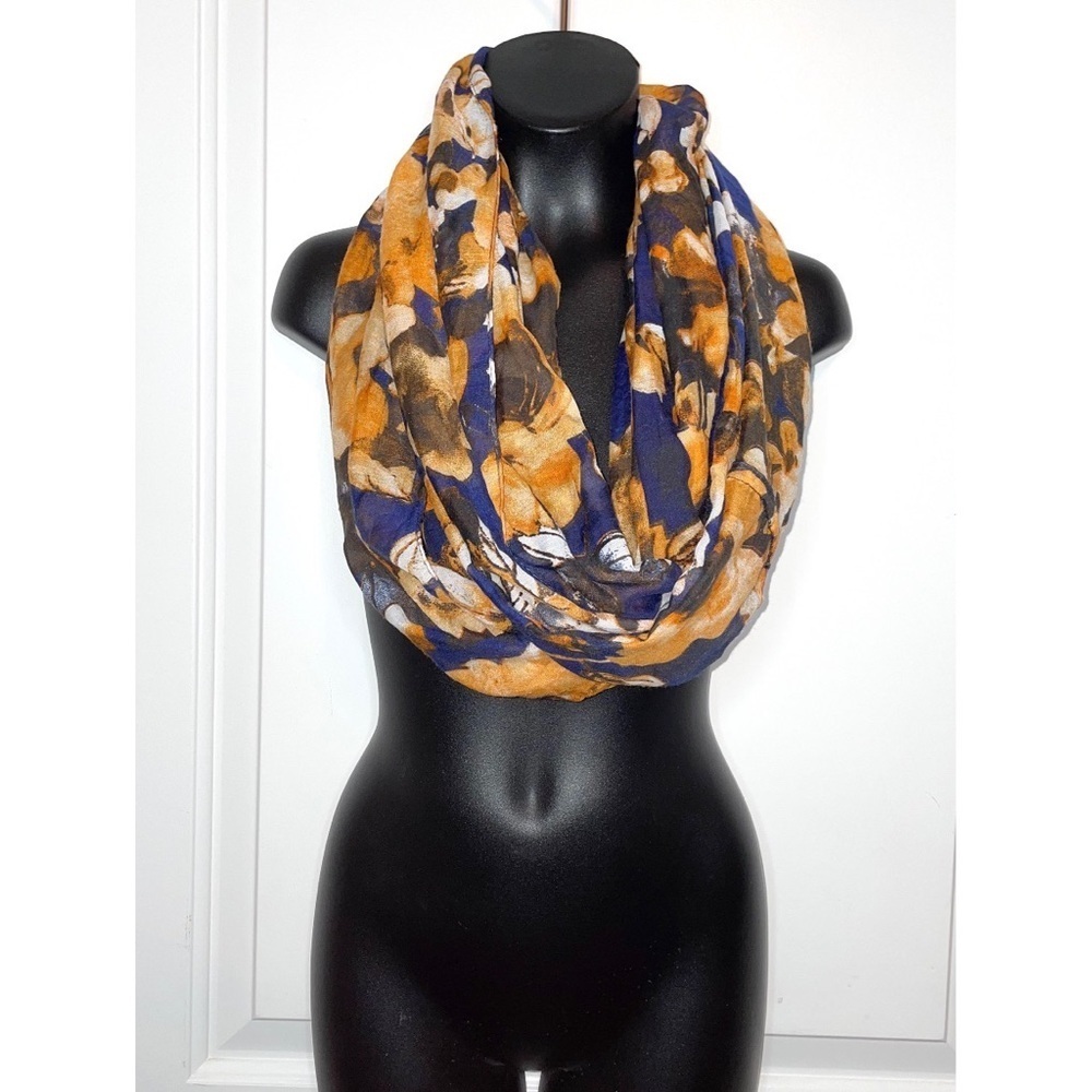 Floral infinity scarf